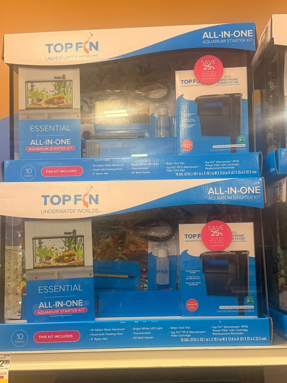 Top Fin All-in-One Aquarium Starter Kit - 10 Gallon